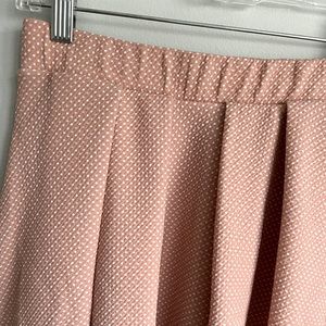 Le Lis Pink Polka Dot Skirt Size Small